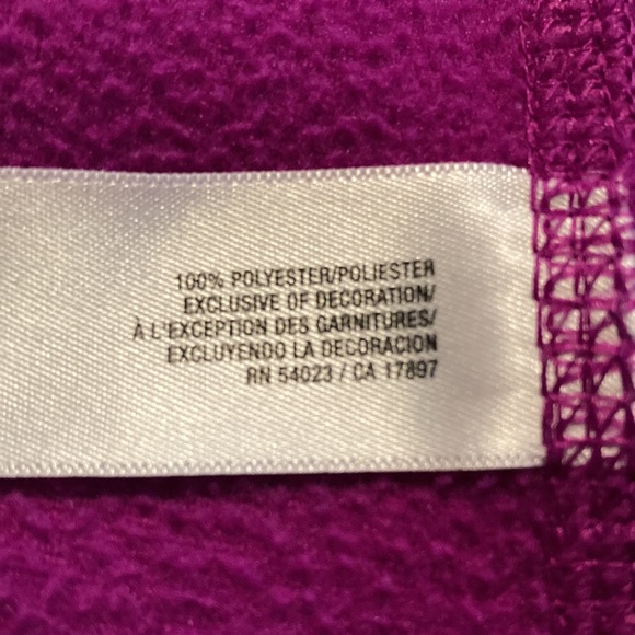 Old Navy; Full Zip Fleece Vest; Fuchsia; - Picture 4 of 5